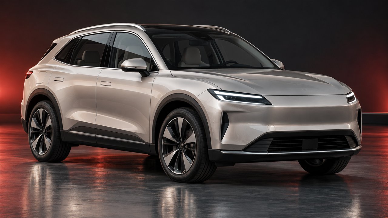 Silver electric crossover